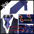 Hommes Mode Paisley Haute Qualité Soie Screen Cravat Cravate Cravate Ascot